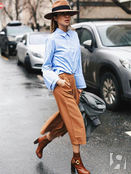 Шляпа вносит в небрежный образ капельку элегантности