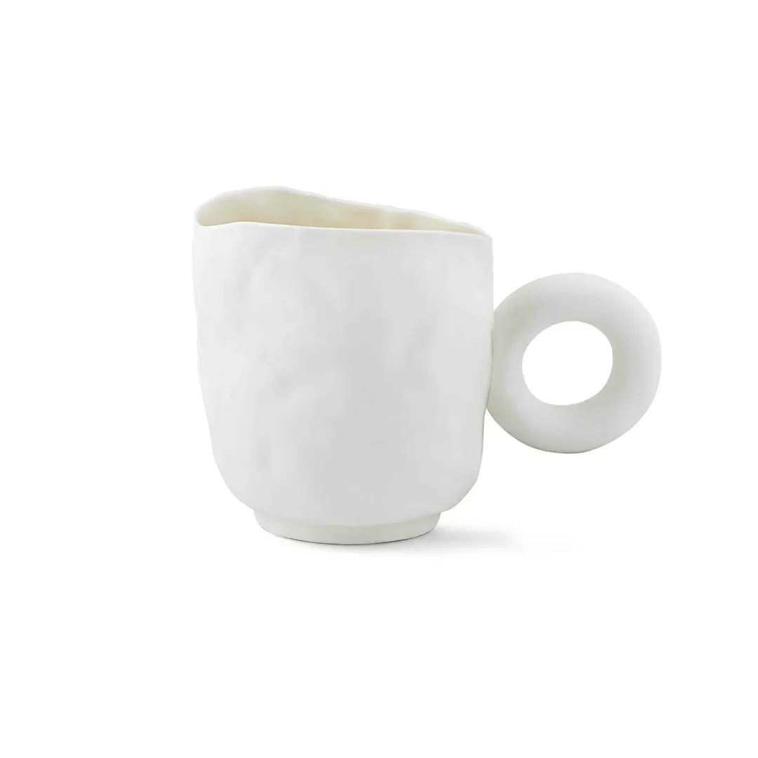 Кружка большая с кольцом, белая, RES Objects