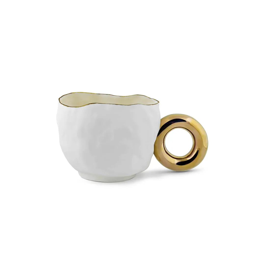 Кружка малая с кольцом, золотой декор, RES Objects