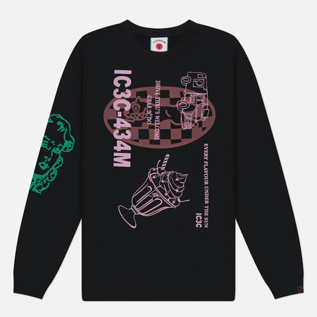 Мужской лонгслив ICECREAM Multi Graphic, цвет чёрный IC25355-BLACK фото 1