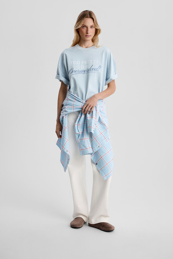 Футболка Oversize из хлопка с принтом L 2MOOD