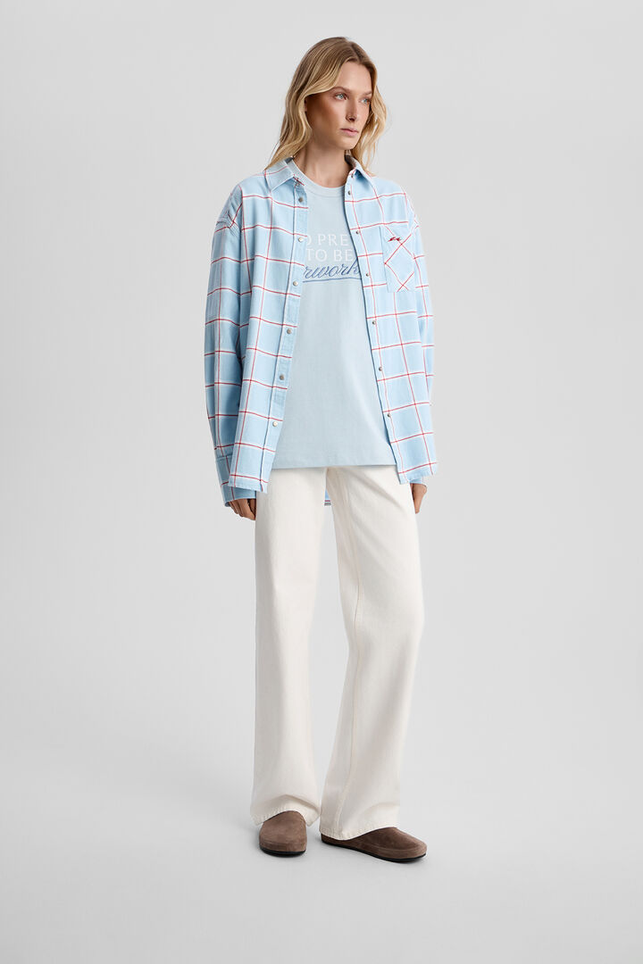 Рубашка в клетку Oversize XS 2MOOD