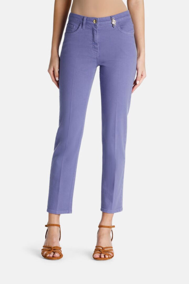 Джинсы зауженные лавандовые Additivo Luisa Spagnoli