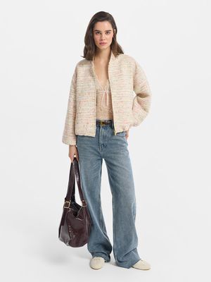 Джинсы Straight fit с высокой посадкой LOVE REPUBLIC