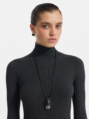 Подвеска на кожаном шнурке LOVE REPUBLIC
