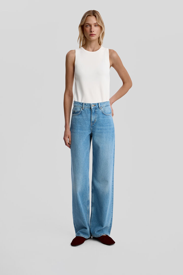 Джинсы Wide leg WL106 голубого цвета 27/32 2MOOD