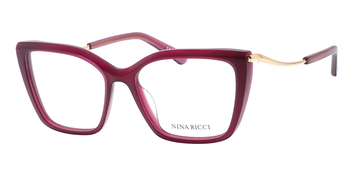 Оправа женская пластиковая бордовая Nina Ricci 411 9PJ